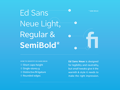 Ed Sans Sample bold font light regular sans type typography