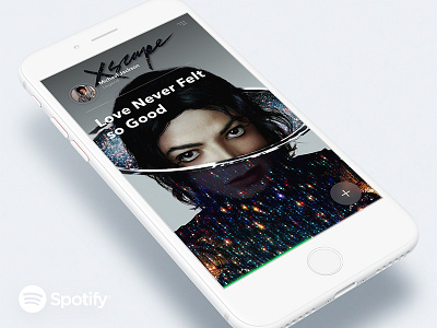 Spotify concept app interface iphone8 michaeljackson sketch spotify ui ux