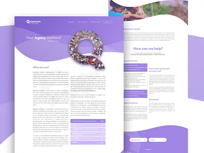 Web design Quantum design responsive ui