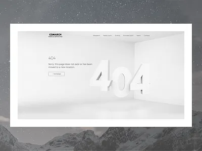 404 -Empty Room 404 error error page iza kasza izabela kasza