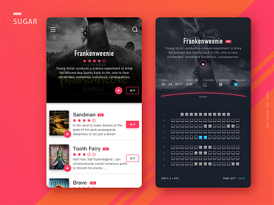 Cinema app ui
