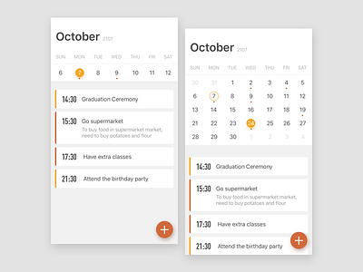 Calendar calendar color ios sketch ui