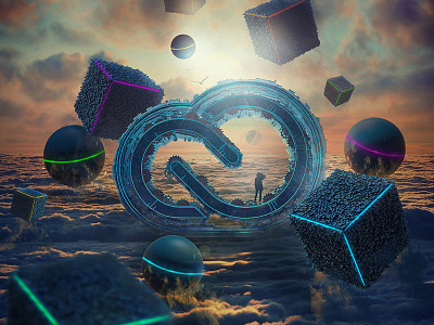 "New Horizon - Adobe Creative Cloud Artwork 3d adobe creative cloud amr elshamy art behance c4d hotamr mixed photoshop