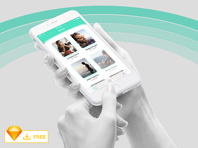 [freebie] Stories app app files freebie sketch stories ui