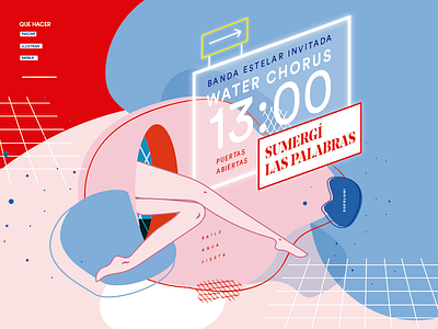 Water Arts Festival 2018! festival music pink shapes shows water