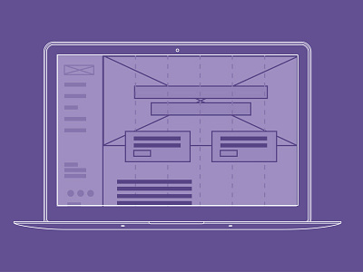 Wireframes illustration linear outlines simplistic ui ux visual design wireframe