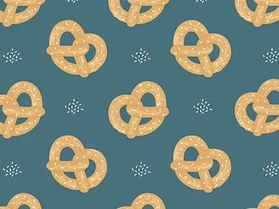 Pretzels custom design graphic design new york pattern pattern design pretzels street food surface design