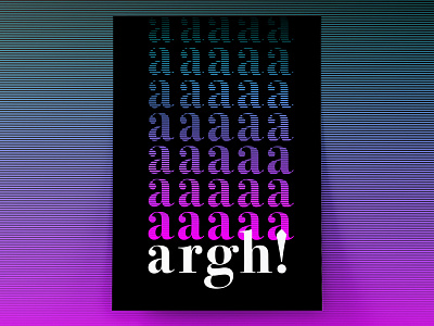 Argh! Poster Design art concept design poster typography