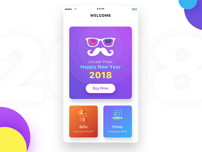 Gifts App app design gift ios iphone mobile pictures ui ux