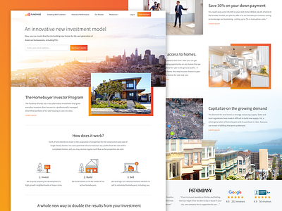 Landing page v1 city design desktop gradient housing landing page ui ux web