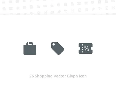 26 Shopping Vector Glyph Icon bag glyph icon icons sale shop shopping solid