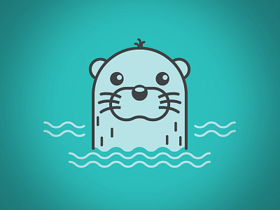 Otter Icon animal design icon illustration logo otter