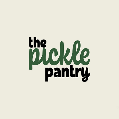 The Pickle Pantry branding graphic design logo