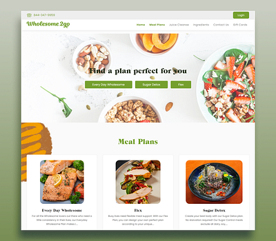 Dietitian Website Designed on Figma figma graphic design landing page design ui ui design uiux design website design