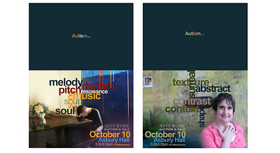 "Autism is..." Poster Design copywriting graphic design