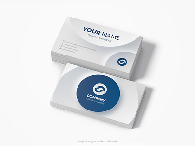 Neumorphic Business Card Template - 1 brand identity branding business card corporate corporate identity design name card neumorph neumorphic neumorphism template