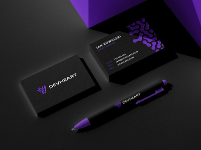 Devheart Branding branding business card corporate design download identity logo mockup mockups patch pen psd stationery sunlight template typography