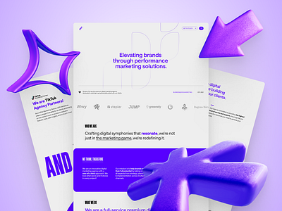 ODS Marketing | Homepage 3d branding design hero oversight ui vector web