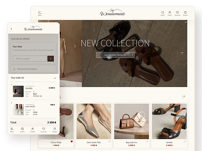 Online women's shoe store design ecommercedesign figma minimalist shoesstore ui ux