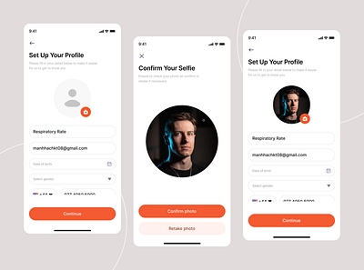 User Profile For App Design app app design design figma learning app design mobile mobile app mobile app design mobile interface profile profile design prototype recipe app ui ux