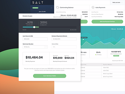 SALT UI crypto token ui