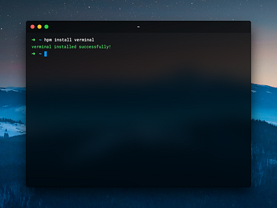 Verminal hyper interface terminal theme ui verminal zeit