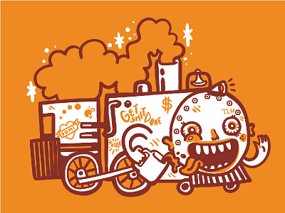 Character Design character design crazy train illustration mascot train