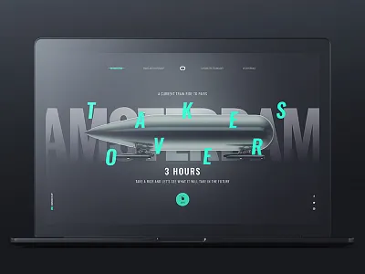Delft Hyperloop black design hyperloop responsive typo ui ux web