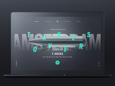 Delft Hyperloop black design hyperloop responsive typo ui ux web