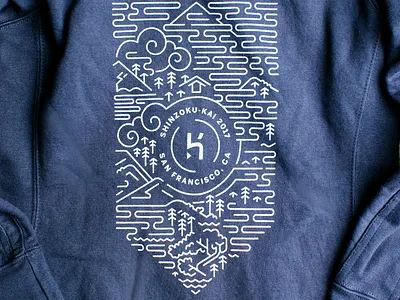Shinzoku-Kai 2017 Hoodie clothing conference hoodie illustration line art print