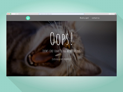 404 Page - DailyUI - 008 008 404 cat daily dailyui page ui