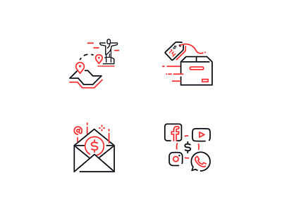 Illustrations for Landing page icon illustration landing pagseguro ui