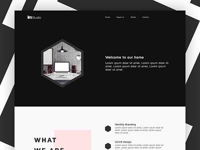 Profile Website for imstudio application apps campaign companyprofile creative designer desktop facebookapps mobile startup uiux website