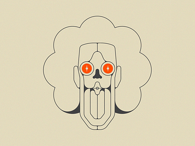 MORE FACE alien eyes face man
