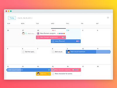 Start Dates on Calendar asana calendar dates due product project schedule start task ui ux