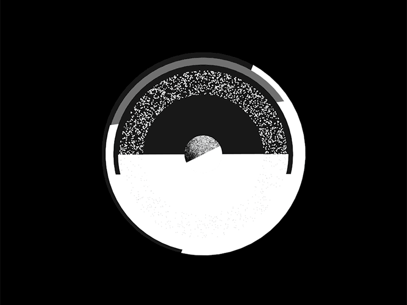 Planetarium #2 3d animation bw c4d cinema4d grain graphics motion