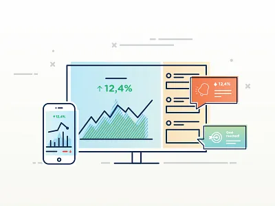 New Illustration Style for Databox databox icons illustration outline vector