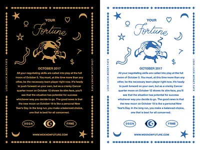 WKF Tarot Thank You Cards fortune tarot we know future design