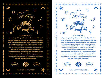WKF Tarot Thank You Cards fortune tarot we know future design