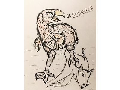 Day 9 - screech inktank inktober inktober 2017 screech