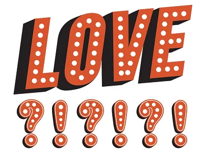 LOVE branding design identity love texmex type typography