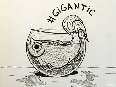 Day 10 - Gigantic gigantic inktank inktober inktober2017