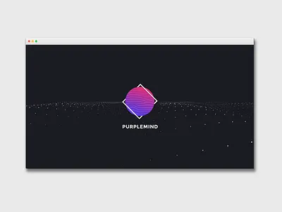 PURPLEMIND - Branding 3d creative gradient logo purplemind waves