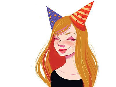 B-day girl art characterdesign design digitalart digitalillustration digitalpaint drawing illustration illustrator ipadpro originalcharater visualdevelopment