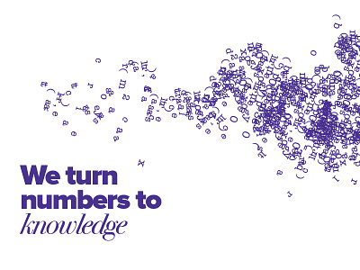 Numbers to knowledge alphabet composition data indormation letter letters marketing minimal numbers typography
