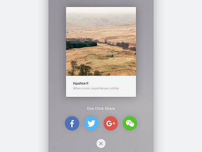 UI Challenge Day #9 Social Share