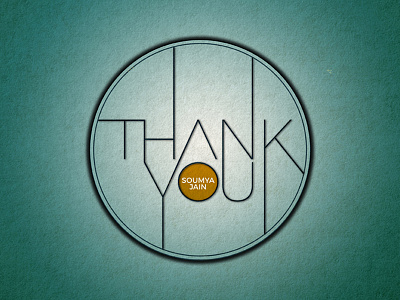 Thank You design dribble graphic invite thank thanks typo typography you