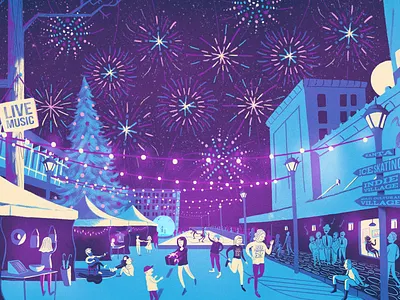 Winter Scene (Detail 4)