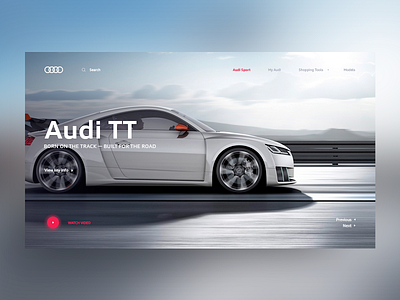 Audi Main Page Concept concept design desktop layout minimal minimalism simple ui ux web website