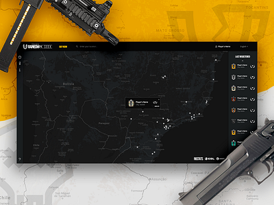 Rainbow Six Seek - Explore game home homepage interaction maps rainbow six siege seek ui ux web